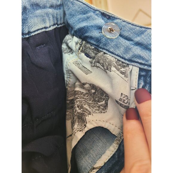 Pilcro & The Letterpress Sz 27 Slit Pocket Skinny Jeans Hook Bar Closure Minimal - Picture 10 of 10